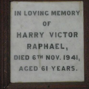 RAPHAEL Harry Victor -1941