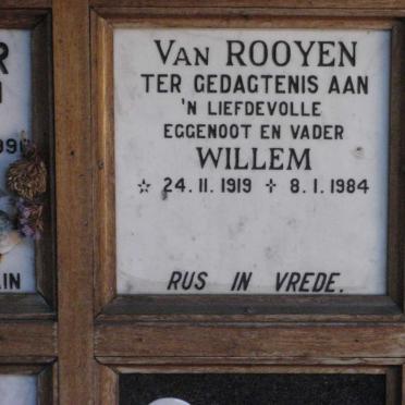 ROOYEN Willem, van 1919-1984