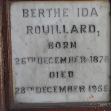ROUILLARD Berthe Ida 1876-1955