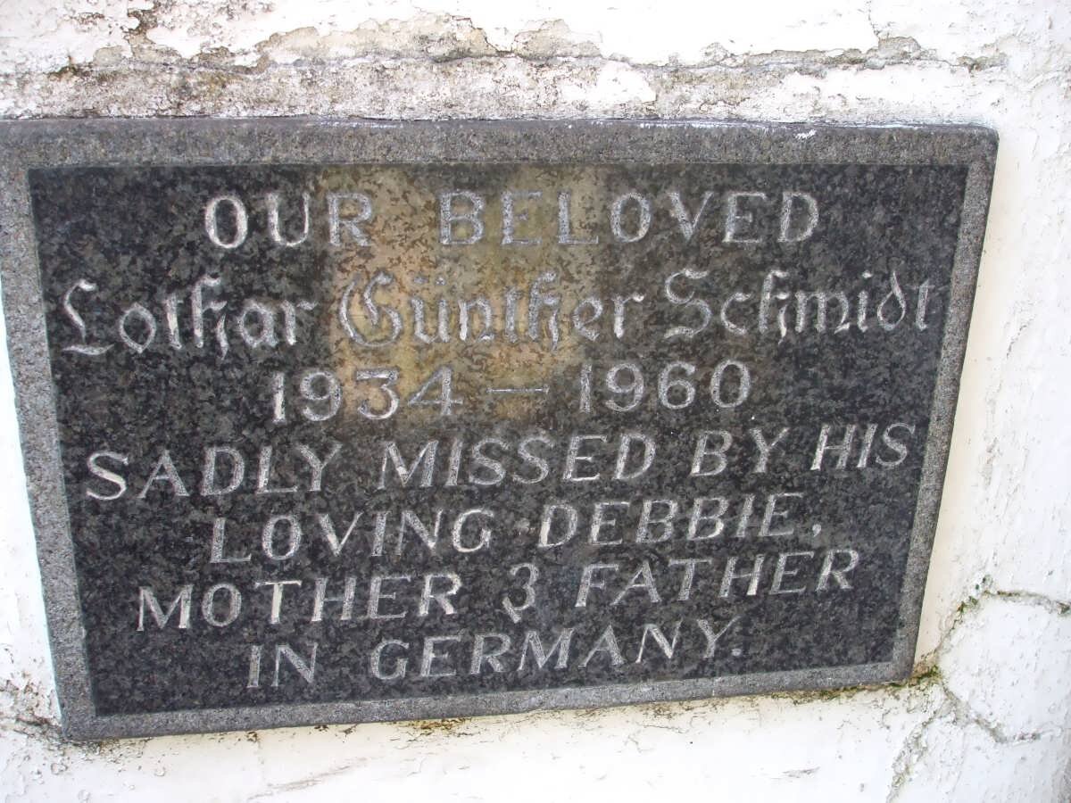 SCHMIDT Lothar Gunther 1934-1960