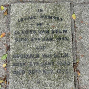 SELM Reginald, van 1888-1979 &amp; Gladys -1947