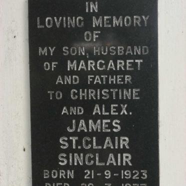 SINCLAIR James St.Clair 1923-1977