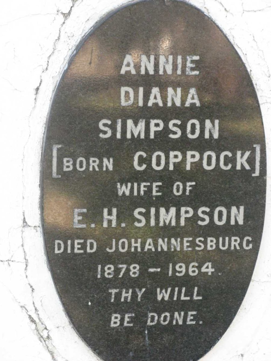 SIMPSON Annie Diana nee COPPOCK 1878-1964