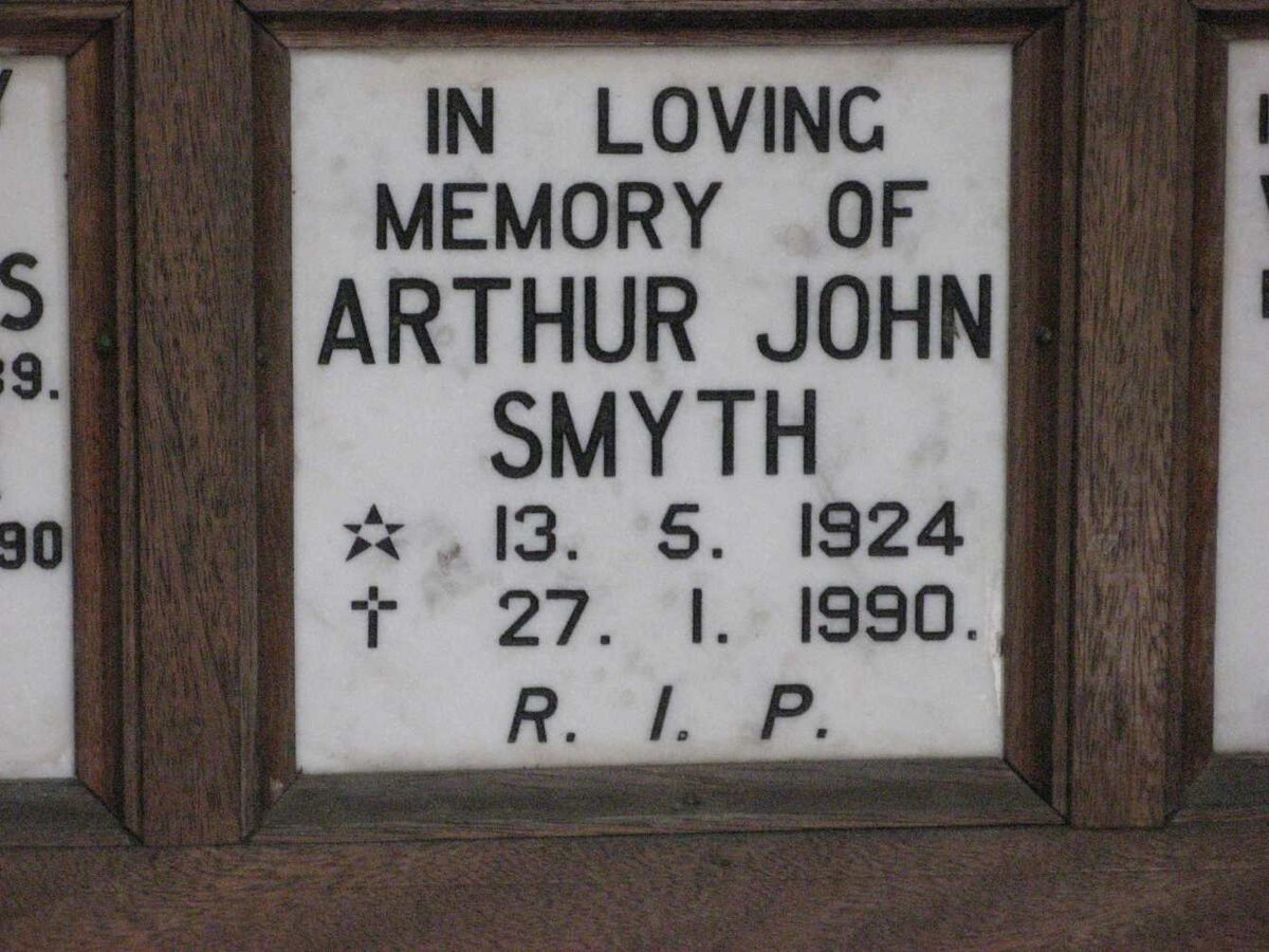 SMYTH Arthur John 1924-1990