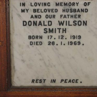 SMITH Donald Wilson 1919-1969