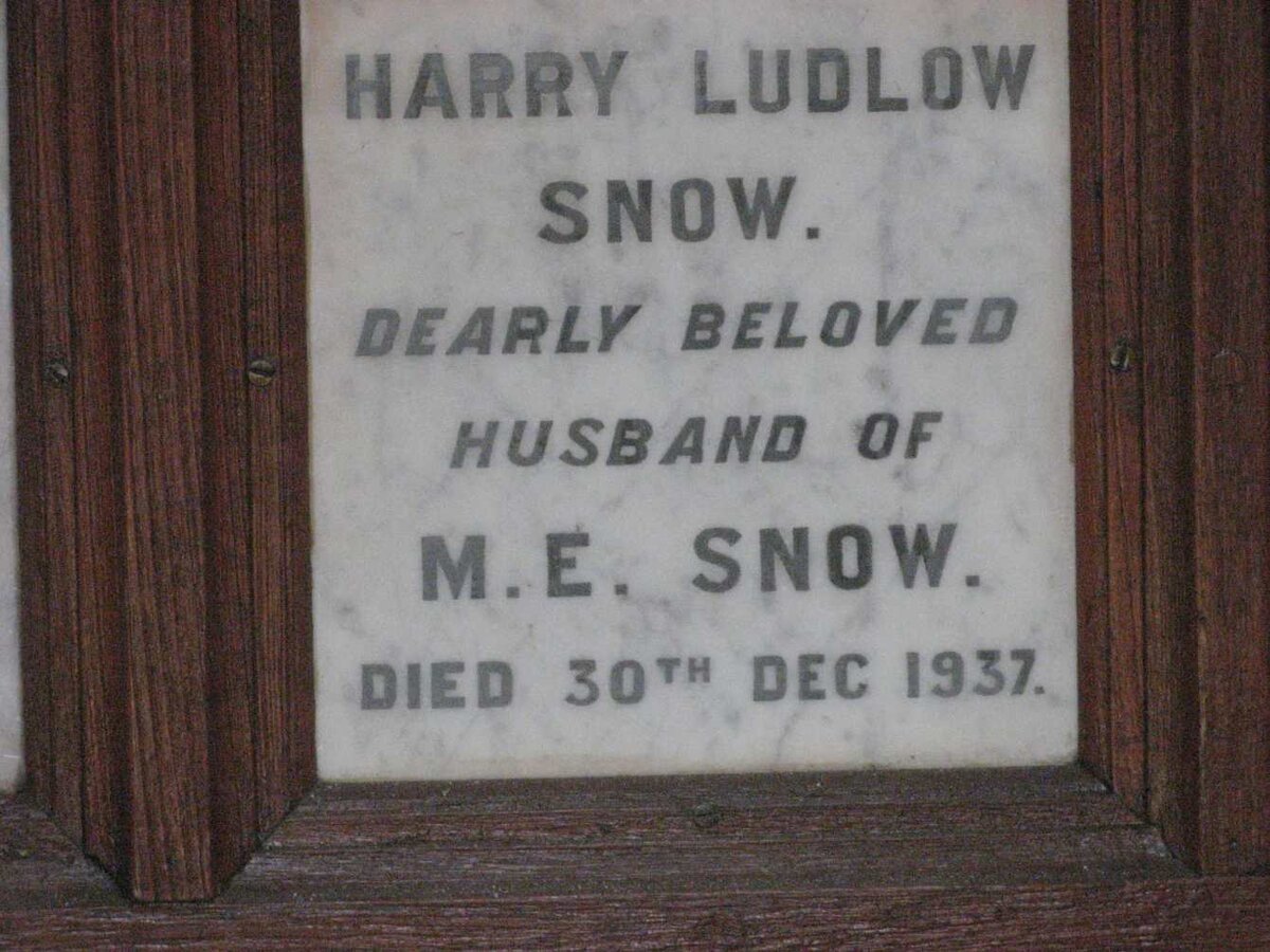 SNOW Harry Ludlow -1937