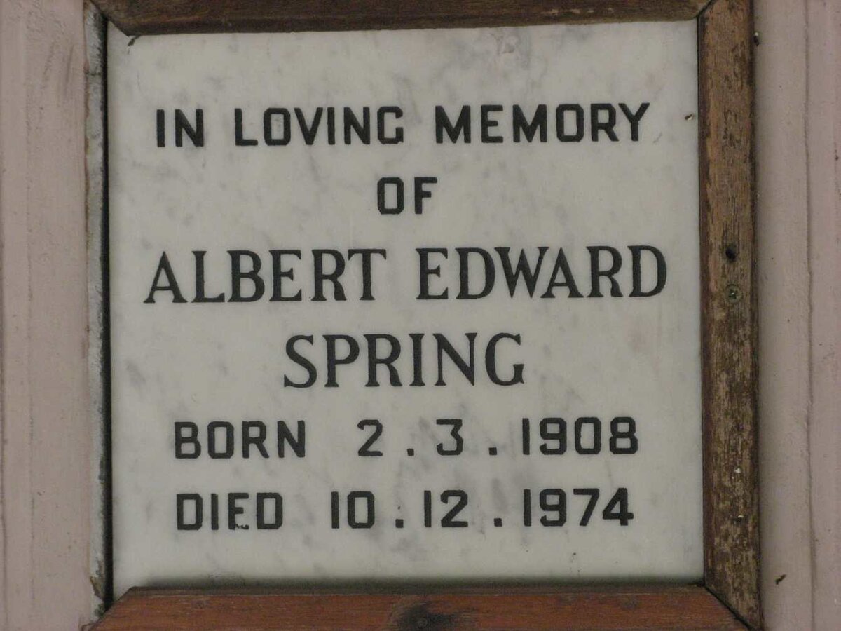 SPRING Albert Edward 1908-1974