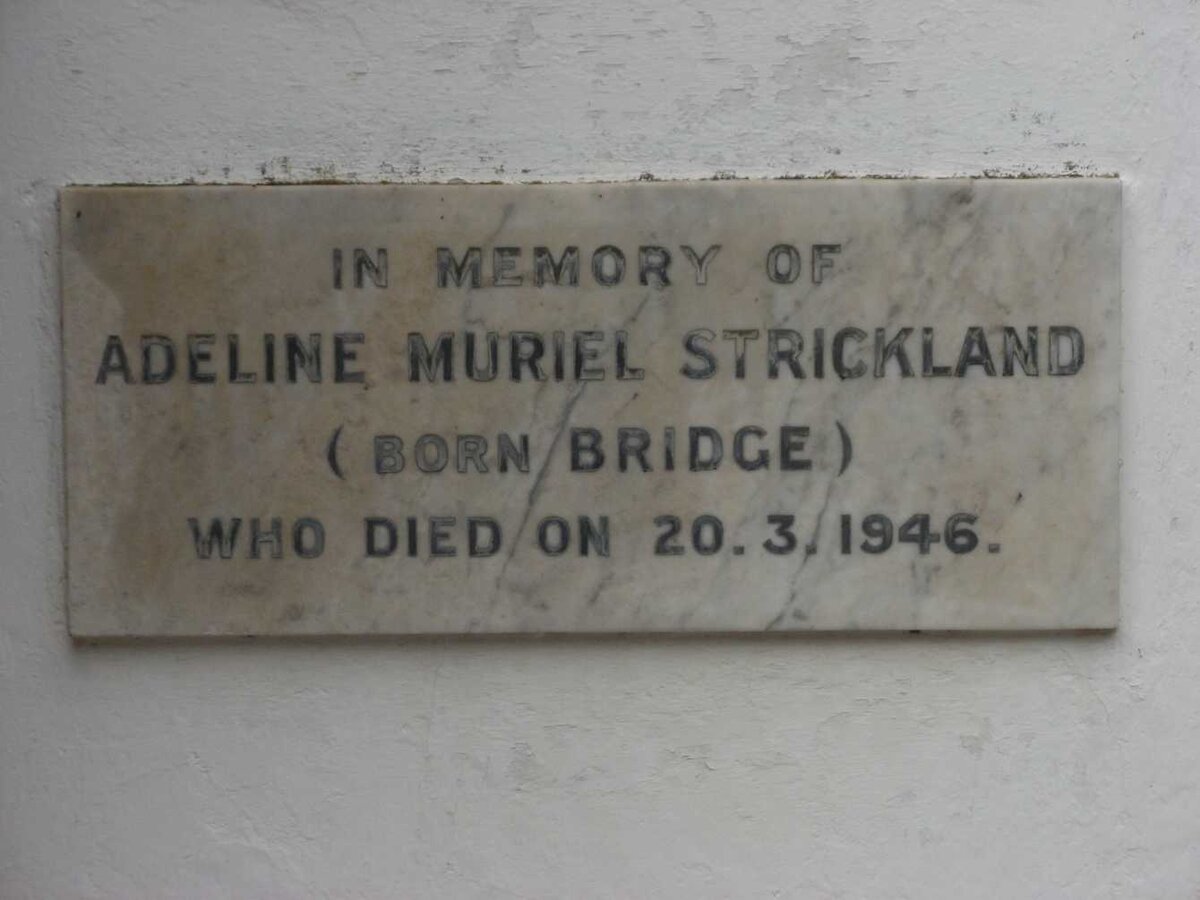STRICKLAND Adeline Muriel nee BRIDGE -1946