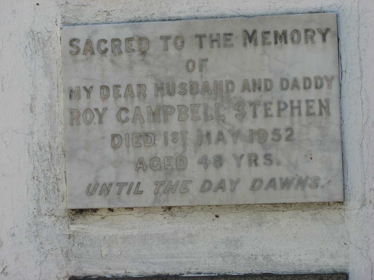 STEPHEN Roy Campbell -1952