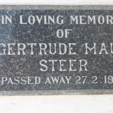 STEER Gertrude Maud  -1958