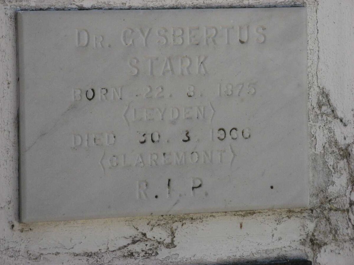 STARK Gysbertus 1875-1966