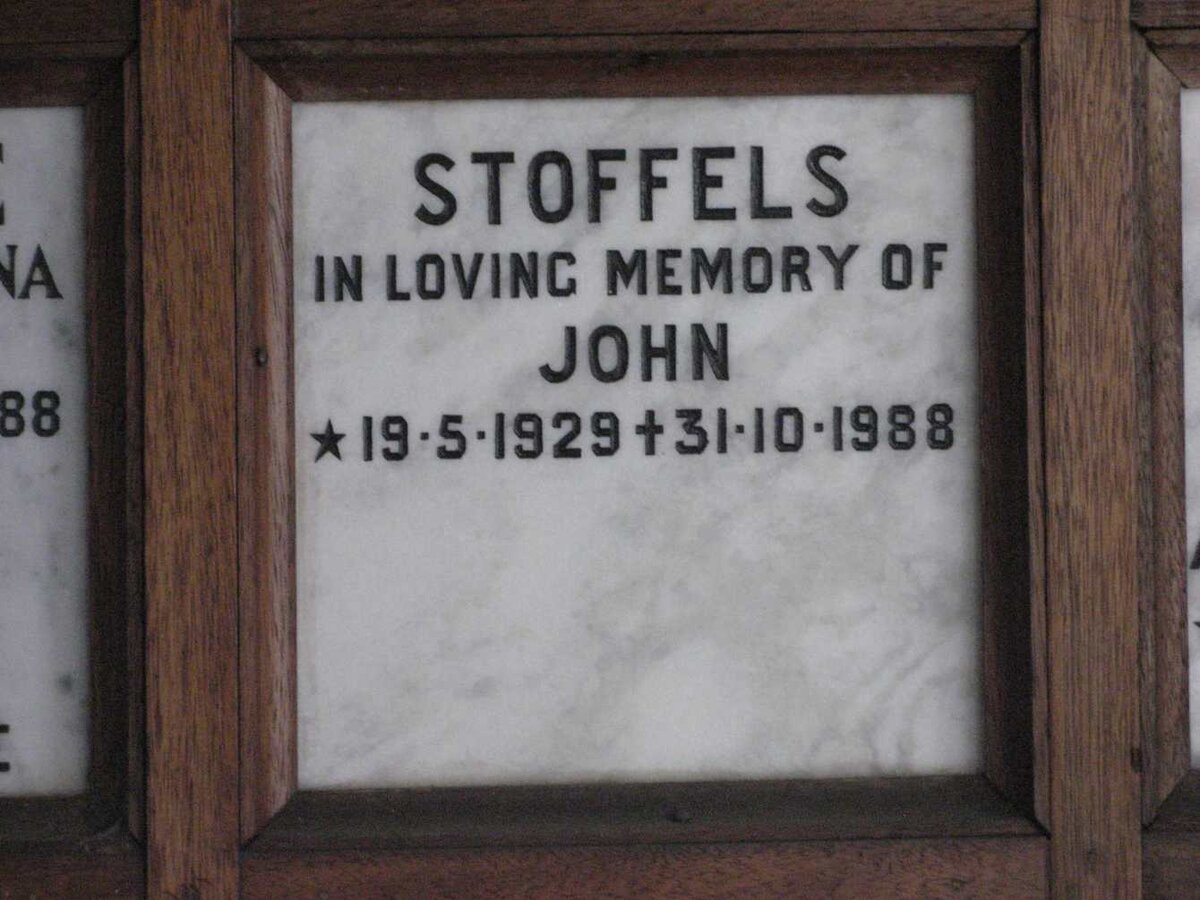 STOFFELS John 1929-1988
