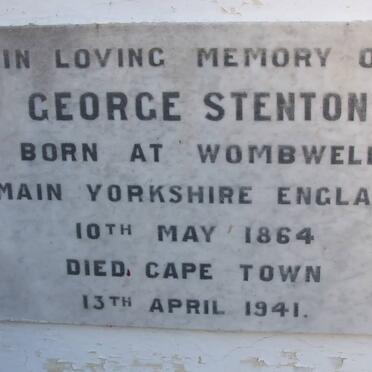 STENTON George 1864-1941