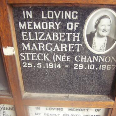 STECK Elizabeth Margaret nee CHANNON 1914-1967