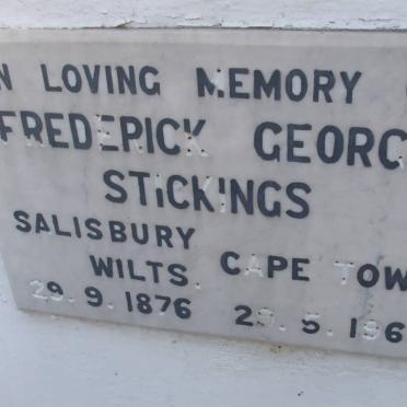 STICKINGS Frederick George 1876-1965