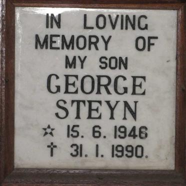 STEYN George 1946-1990