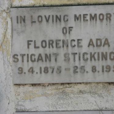 STICKINGS Florence Ada Stigant 1875-1951