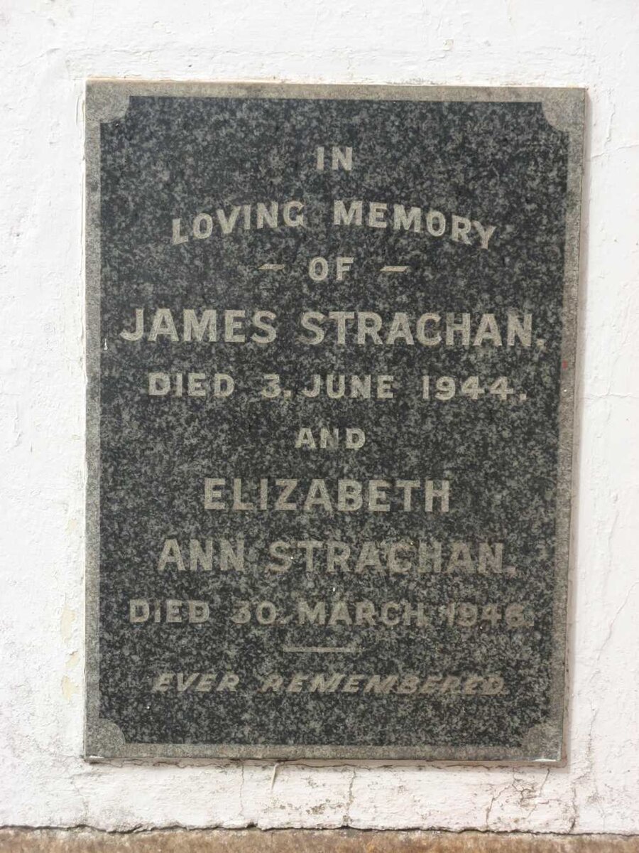 STRACHAN James -1944 &amp; Elizabeth Ann -1946