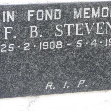 STEVENS F.B. 1908-1967