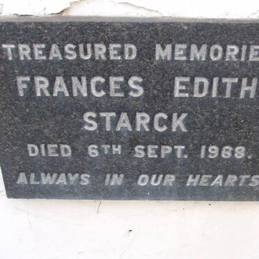 STARCK Frances Edith -1968