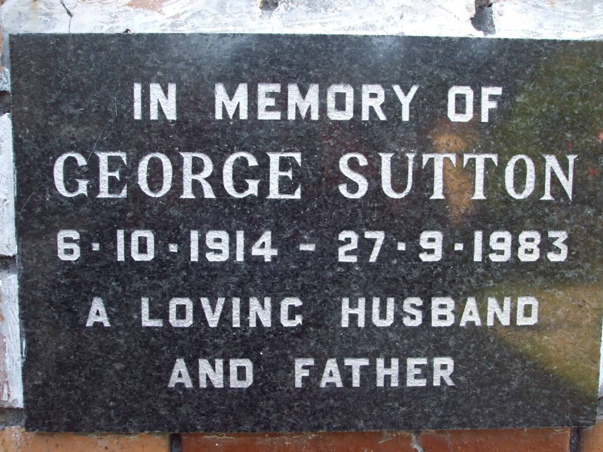 SUTTON George 1914-1983
