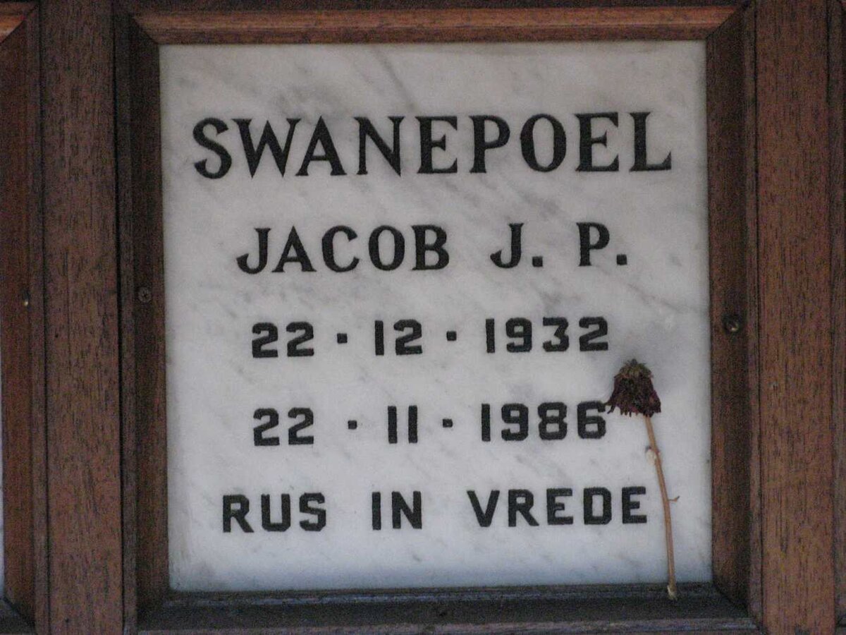 SWANEPOEL Jacob J.P. 1932-1986