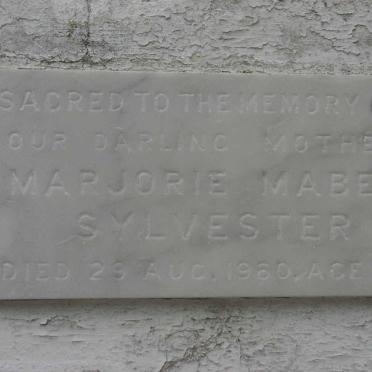 SYLVESTER Marjorie Mabel -1960