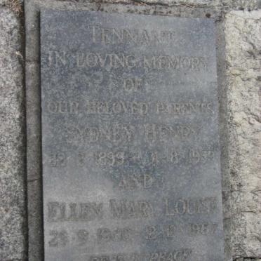 TENNANT Sydney Henry 1899-1959 &amp; Ellen Mary Louise 1900-1967
