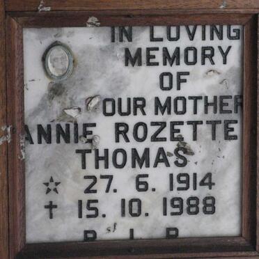THOMAS Annie Rozette 1914-1988