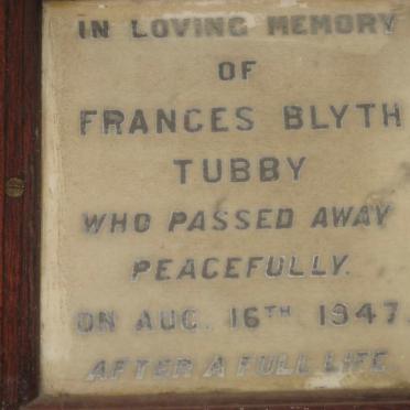 TUBBY Frances Blythe -1947