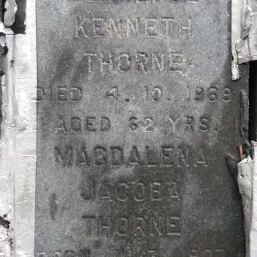 THORNE Clarence Kenneth -1969 &amp; Magdalena Jacoba 1907-1981