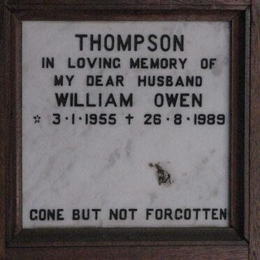 THOMPSON William Owen 1955-1989