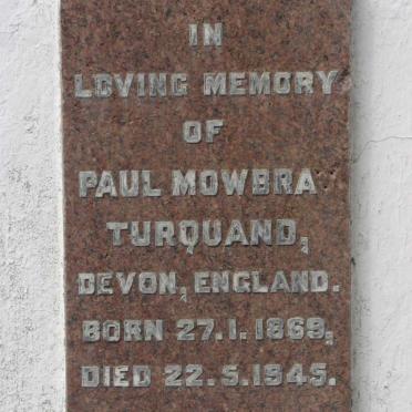 TURQUARD Paul Mowbray 1869-1945