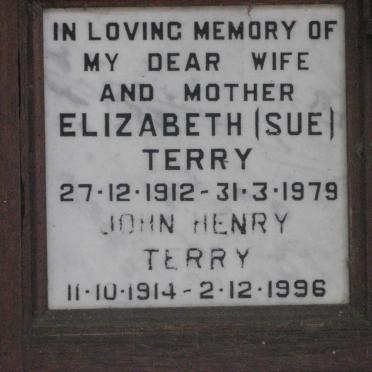 TERRY John Henry 1914-1996 &amp; Elizabeth 1912-1979