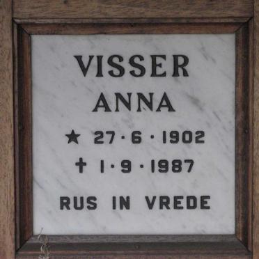 VISSER Anna 1902-1987