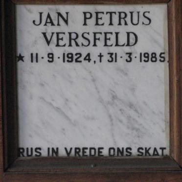 VERSFELD Jan Petrus 1924-1985