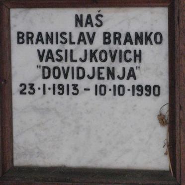 VASILJKOVICH Branislav Branko 1913-1990