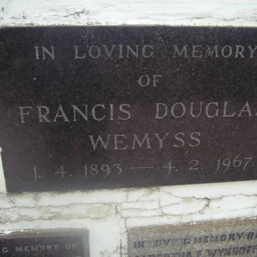 WEMYSS Francis Douglas 1893-1967