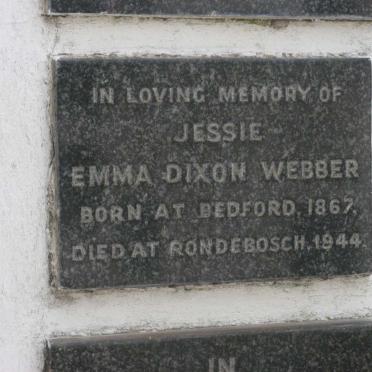 WEBBER Jessie Emma Dixon 1867-1944