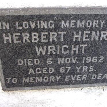 WRIGHT Herbert Henry -1962