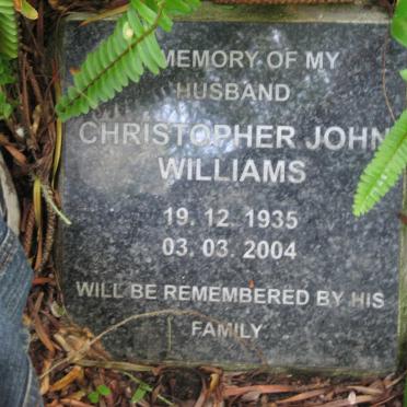 WILLIAMS Christopher John 1935-2004