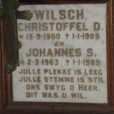 WILSCH Christoffel D. 1960-1989 :: WILSCH Johannes S. 1963-1989