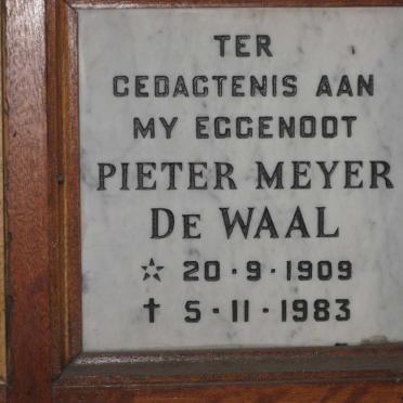 WAAL Pieter Meyer, de 1909-1983