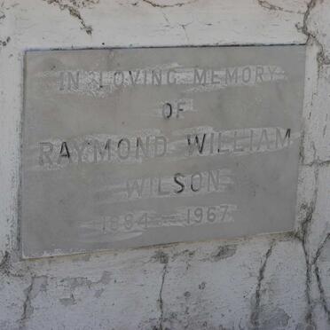 WILSON Raymond William 1884-1967