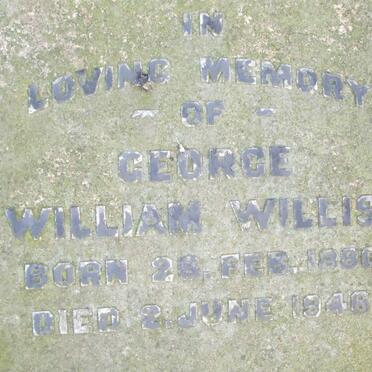 WILLIS George William 1880-1946