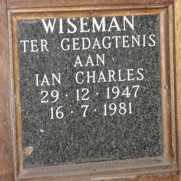 WISEMAN Ian Charles 1947-1981