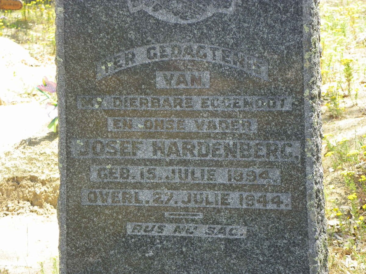 HARDENBERG Josef 1894-1944