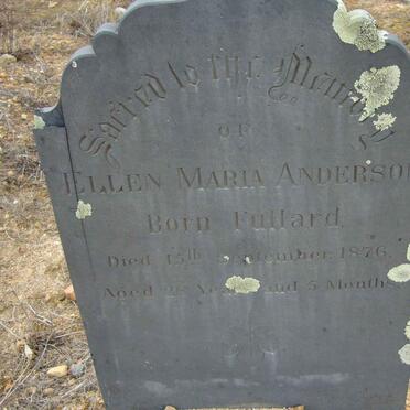ANDERSON Ellen Maria nee FULLARD -1876
