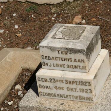 BRINK Seuntjie 1923-1923