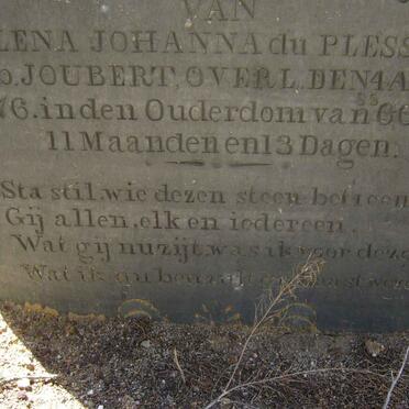 PLESSIS Helena Johanna, du nee JOUBERT -1876